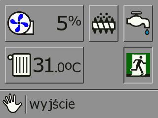 4. Sterownie ręczne (rozpalanie w kotle). Funkcja STEROWANIE RĘCZNE służy do głównie w trybie rozpalania kotła.