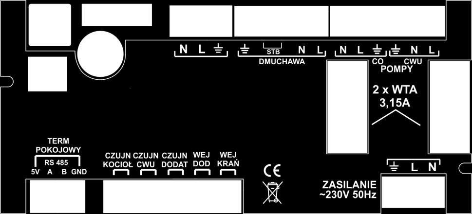 2.2. Montaż Regulator Scorpion V dostarczany jest jako panel zamontowany w czołowej części izolacji kotła.