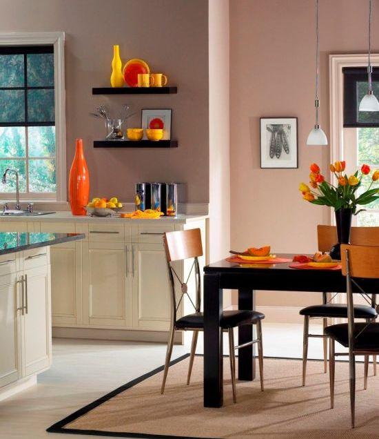(Malowanie ścian w kuchni sprawdza się najlepiej, gdy kuchnia jest otwarta na salon.
