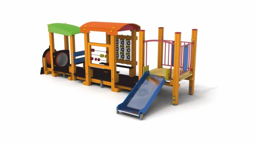 x 95mm malowana w kolorze złoty bursztyn Elementy dachowe - trwała płyta HDPE. Balustrady -metal połączony z trwałą plytą HDPE.