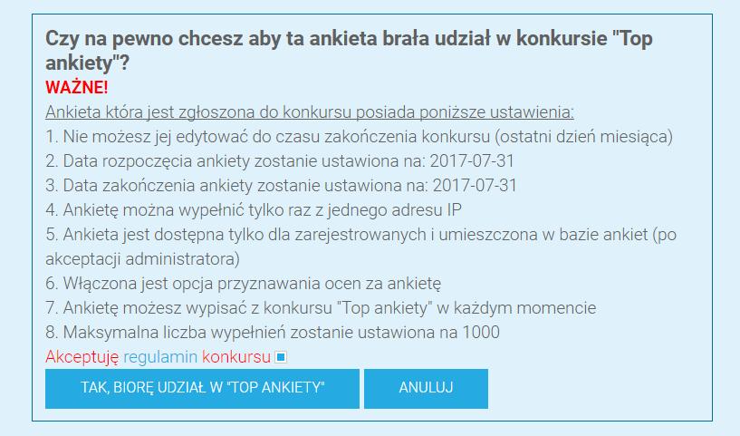 Warunkiem zgłoszenia projektu jest posiadanie konta w StudentsWatch.pl, SWPanel.