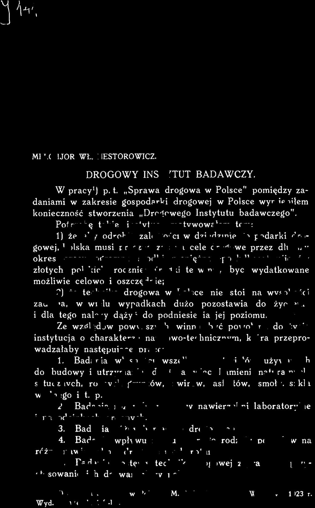 następujące prace: 1.