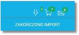 Rozdział 7 Proces importu przelewów/szablonów przelewów Po poprawnej akcji importu danych zostanie zaprezentowany komunikat jak na poniższym ekranie.