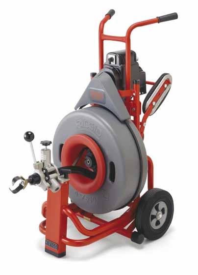 Maszyna bębnowa K-7500 Do linii od " (75 mm) do 0" (250 mm) Sprawność, kontrola nad sprężyną, wytrzymałość i manewrowalność wymagana przez profesjonalnych użytkowników.