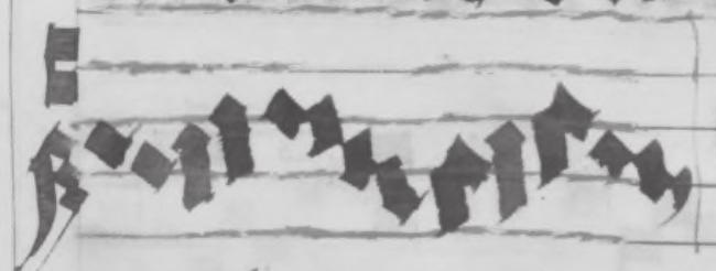 O notacjach muzycznych w antyfonarzu tynieckim 215 skiego bądź z pierwszą niemiecką i pozostałymi metzeńskimi, zapisanymi w ten sposób, iż drugi element pierwszej neumy jest jednocześnie pierwszym