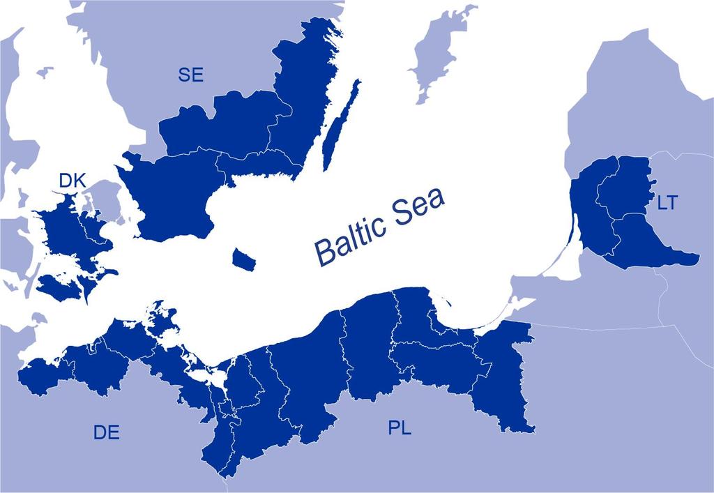 INTERREG POŁUDNIOWY BAŁTYK Obszar kwalifikowalny budżet nabór 5. nabór 13 XI 20 XII 2017 www.southbaltic.eu 6. nabór??? 83 mln Sekretariat Techniczny Gdańsk, Al.