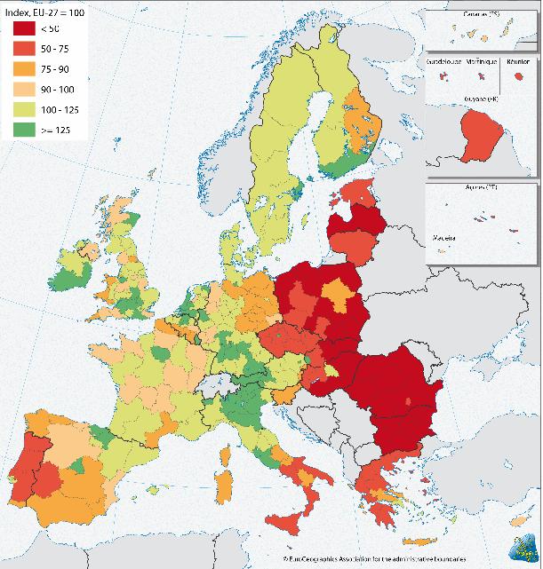 Z Czwartego Raportu Komisji Europejskiej na temat spójności gospodarczej i społecznej wynika, Ŝe w 2004r.