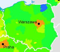 Rycina nr 23 Zmiany potencjału komunikacyjnego w latach 2001-2006 wynikającego z sieci drogowej Rycina nr 24 Zmiany potencjału komunikacyjnego w latach 2001-2006 wynikającego z sieci kolejowej
