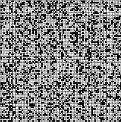 Przykłady losowo wygenerowanych mikrostruktur, odpowiednio: 40 40, 60 60, 80 80.