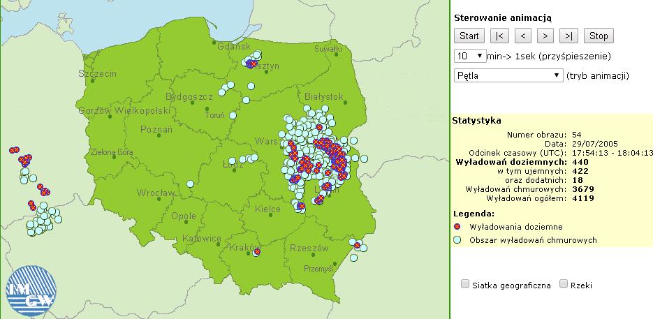 użytkowników terminali klienta LTS2005, tj. min. Biura Prognoz Meteorologicznych oraz Lotniskowe Stacje meteorologiczne.