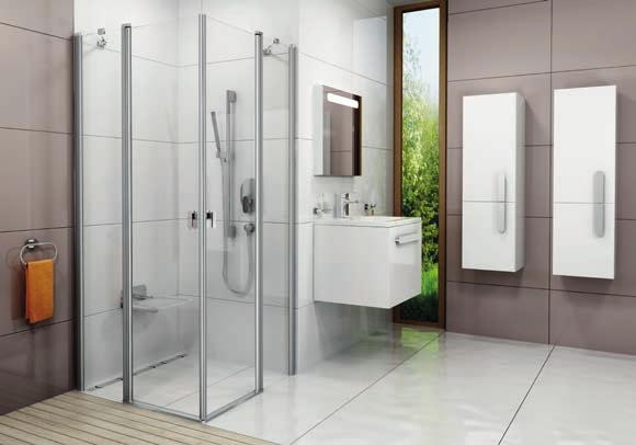 Chrome Kabiny prysznicowe i drzwi Design Kryštof Nosál - Część największego konceptu łazienkowego na rynku. 6 - Charakterystyczny kształt owalu łączy wszystkie elementy w spójną, estetyczną całość.