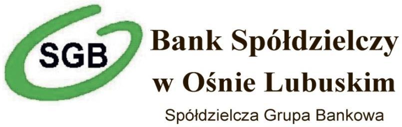 - tekst jednolity TARYFA PROWIZJI I OPŁAT POBIERANYCH PRZEZ BANK SPÓŁDZIELCZY W OŚNIE LUBUSKIM ZA CZYNNOŚCI I USŁUGI BANKOWE ŚWIADCZONE DLA KLIENTÓW