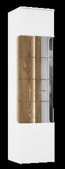 42 cm Dekor: C615 Regał wiszący z oświetleniem BBLR112B szer. 30/wys. 122/gł.