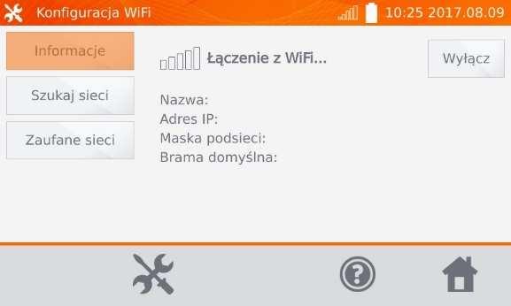 2.1.6 Konfiguracja WiFi Kliknąć przycisk Konfiguracja WiFi.