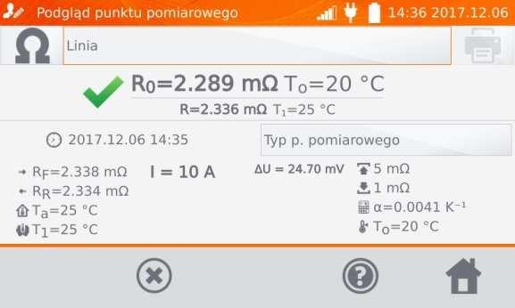 Uwaga: - Mając już wybranego klienta i obiekt (podobiekty) i wykonując serię pomiarów w jednym obiekcie, po pomiarze i wpisaniu nazwy punktu pomiarowego należy kliknąć przycisk i na pojawiającym się
