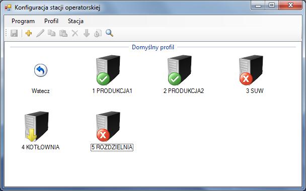 16 Stacja operatorska Proces wyszukiwania przedstawiony został na ilustracji 2.6. Na liście stopniowo pojawiają się wszystkie znalezione stacje przetwarzające PRO-2000.