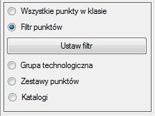 Zdarzenia 45 Filtracja zdarzeń W dolnej części panelu ustawień (ilustracja 5.1) widać grupę przełączników, która umożliwia zaawansowaną filtrację zdarzeń przychodzących z obiektu.