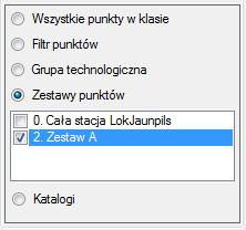 W przeciwieństwie do grup technologicznych, w zestawach definiujemy tylko punkty systemowe, bez obrazów synoptycznych, za to praktycznie nie ma ograniczeń na liczbę zestawów, podczas gdy liczba grup