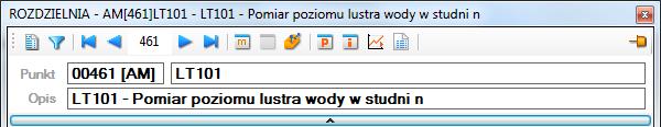 Obraz punktu 65 7 Obraz punktu Obraz punktu systemowego przedstawia wszystkie informacje jakie posiada system o wybranym punkcie.