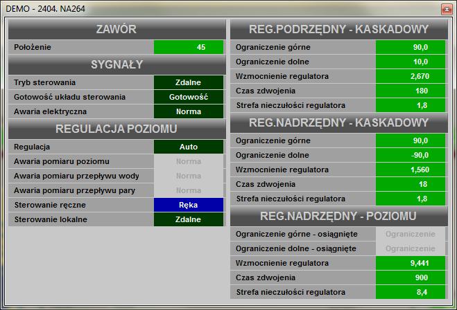 Pojawi się panel sterowania