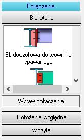 Kliknij przycisk Położenie względne znajdujący się pod listą połączeń w obecnej zakładce Połączenia. Możemy wybrać jedną z czterech opcji dla przesunięcia względnego.