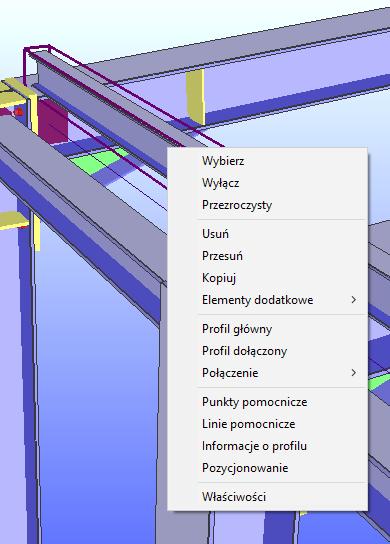 Następnie wybierz na docelowym punkcie, aby otworzyć jego menu kontekstowe i wybierz opcję Wstaw profile.