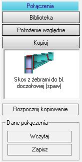 Krok 3 Kopiowanie Połączeń Gdy wprowadziliśmy szczegóły połączeń narożnika ramy i nie zamierzamy już zmieniać właściwości tego węzła możemy skopiować go do pozostałych narożników.
