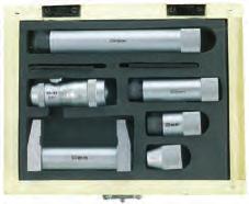 Control gauges Limit. Designed for inspection of micrometers for external measurements. Values of the reference standards correspond to the lower and upper limit of specific range.