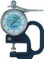 .. mm 10 Resolution... mm 0,01 Measurement surface diameter... mm 10 Frame depth... mm 30 Dial meters Limit.