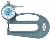 .. mm 0,01 Measurement surface diameter... mm 10 Frame depth... mm 120 Electronic thickness gauge Limit. Digital measurement display.