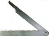Workshop angle bars Adjustable angle bar with folding arm Limit. Made of steel. Ground and polished. One arm folds into the other. With a butterfly nut. Item no.