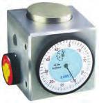 Mechanical edge finder simplifies the operation of determining the turning machine spindle position against a workpiece or a milling or drilling machine. The gauge is mounted in a tool chuck.