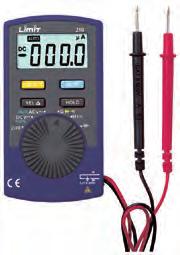 Digital multimeters Limit. Pocket size digital multimeter with automatic range selection. For measuring direct and alternating voltage, resistance, frequency and capacitance.
