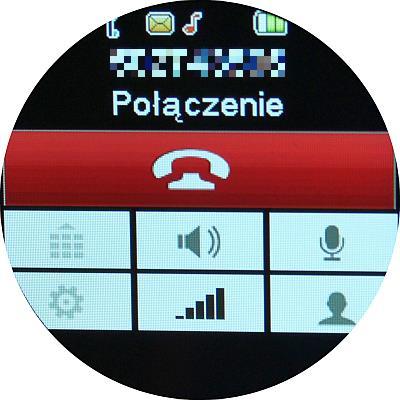 Funkcję dzwonienia można aktywować poprzez kliknięcie ikony w menu smartwatcha.