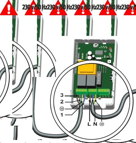 NAPĘDY UOWE TUSSO PACUJĄ W CZĘSTOTLIWOŚCI 433 MHz OAZ NAPIĘCIU 230 V/50 Hz MOTOS NAPĘDY UOWY TU 45 M Z