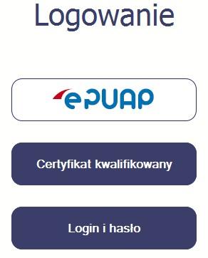 pl/wps/portal/e2_zalozprofil i skorzystaj z opcji Certyfikat kwalifikowany Inną z dostępnych metod logowania się do systemu jest kwalifikowany podpis elektroniczny.