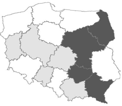 Zróżnicowanie wojewódzkie struktury pracujących 97 zjawisko to obserwowane jest w województwie łódzkim, gdzie mniej niż 10% specjalistów nie posiada wykształcenia wyższego.