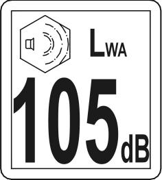 2 OZNAKOWANIE Pracownik obsługujący maszynę powinien posiadać indywidualne ochronniki słuchu o skuteczności wytłumiania dźwięku powyŝej 10 db.
