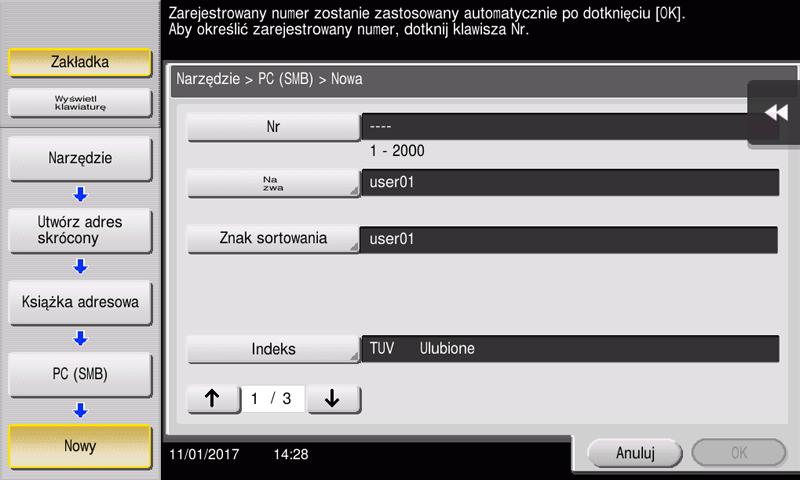 3.2 Funkcja Skanuj-by-wysłać 3 3 W [Nazwie] określić nazwę, która będzie pokazywana na