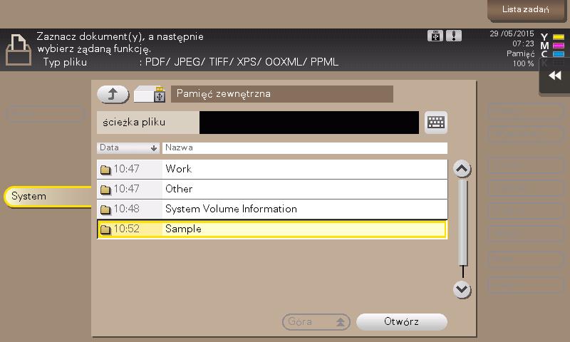 3.6 Eksploatacja pamięci przenośnej USB 3 3