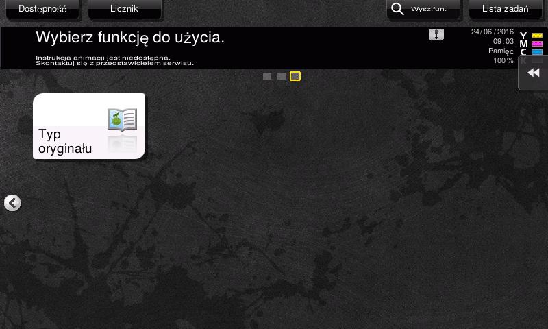 W niektórych regionach w menu głównym domyślnie pokazywane są [Szybkie zabezpieczenia].