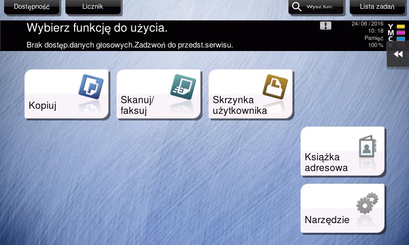 Dostosowywanie menu głównego W razie potrzeby, Menu główne może zostać rozszerzone na trzy ekrany.