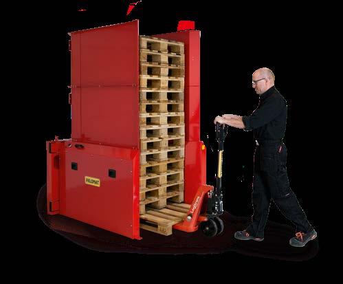 prądem zmiennym) oraz Flexomatic (zasilany powietrzem i prądem zmiennym). Wybierz PALOMAT ½ Pallets, jeśli planujesz sztaplowanie i desztaplowanie pojedynczych półpalet.