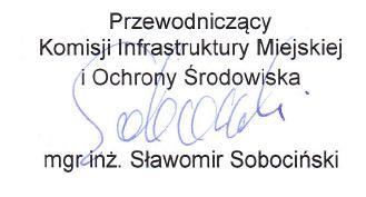 Porządek obrad. 1. Otwarcie posiedzenia. 2. Porządek obrad. 3. Przyjęcie protokołu z posiedzenia Komisji Infrastruktury Miejskiej i Ochrony Środowiska w dniu 22 października 2014 r. 4.