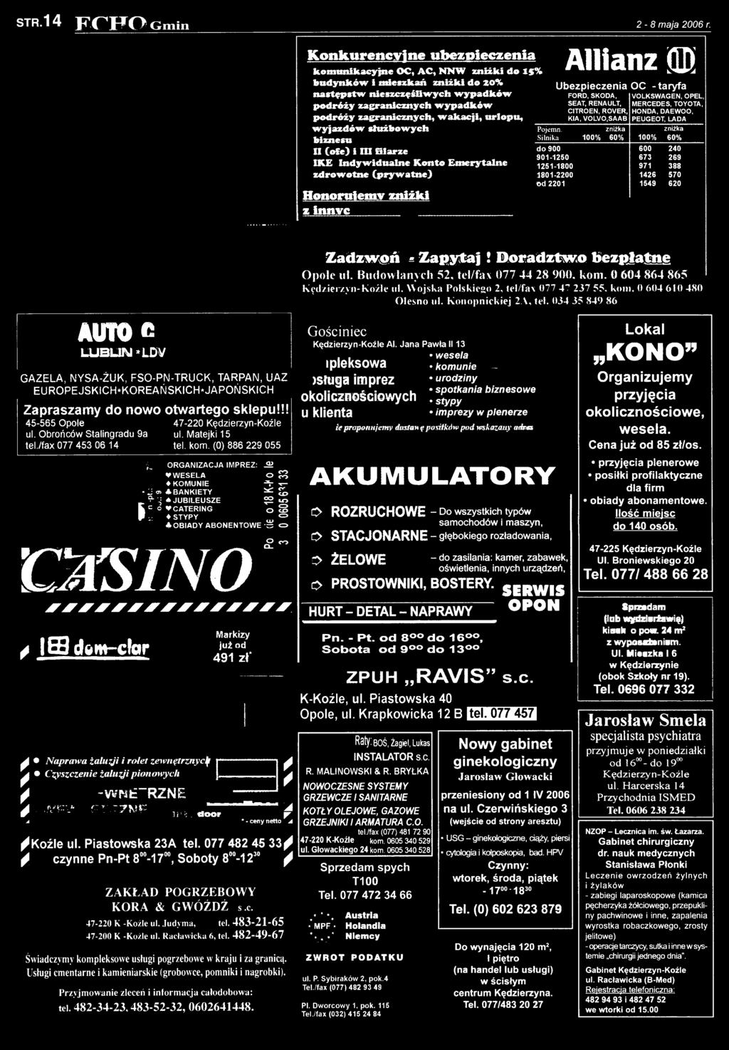 S iln ik a 100% do 900 901-1250 1251-1800 1801-2200 Od 2201 zniżka 60% 100% zniżka 60% 600 240 673 269 971 388 1426 570 1549 620 Zadzwpń, Zapytaj Î Doradztwo bezpłatno Opole ul.