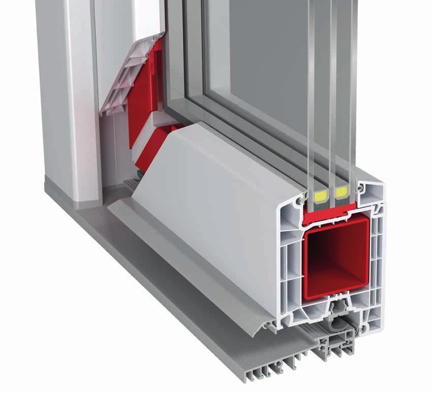 IDEAL 7000 System IDEAL 7000 wpisuje się znakomicie w drogę poszukiwania oszczędności energii cieplnej poprzez zwiększanie głębokości kształtowników i liczby wewnętrznych komór.