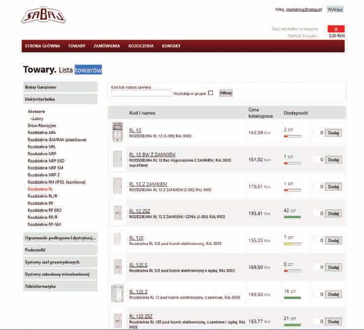 B2B www.b2b.sabajgroup.com wygodny system sprzedaży online Czym jest system B2B? B2B to wygodny i szybki sposób na zamówienie towarów.