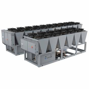 74 Powietrzne agregaty wody lodowej i pompy ciepła Powietrzna pompa ciepła SyScroll 400-900 Air EVO HP 374-839 kw Powietrzne 07 08 08 404-90 kw Scroll Płytowy R40A modeli Moc chłodnicza od 374 do 839
