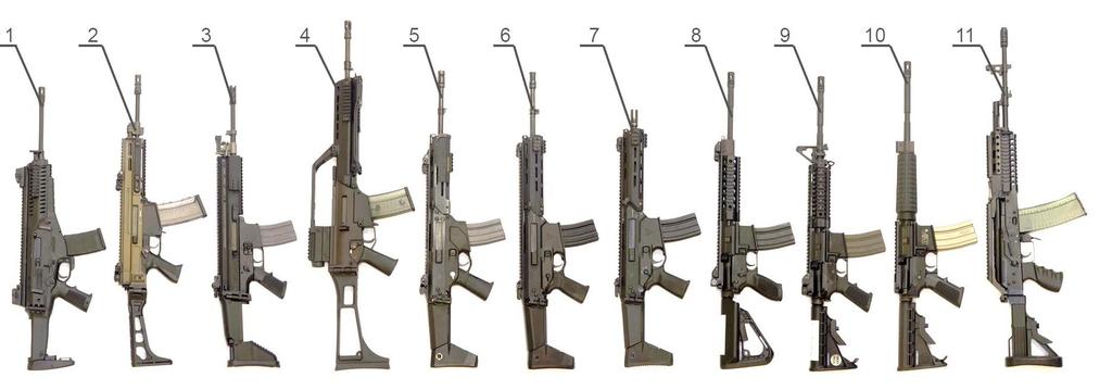 Badania gabarytowo-masowe oraz parametrów spustu karabinków automatycznych kalibru 5,56 mm Investigations on Trigger Parameters and Overall Masses-Dimensions for 5.56 mm Automatic Rifles 67 Fot. 1.