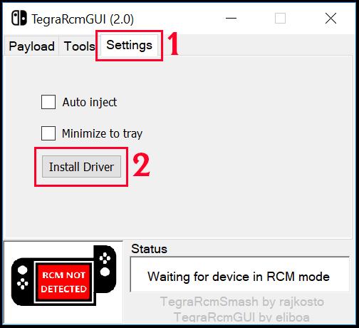 Uruchamianie SX OS Rozpakuj program TegraRcmGUI Portable do folderu na pulpicie twojego komputera i skopiuj SX Loader [payload.bin] w to samo miejsce.